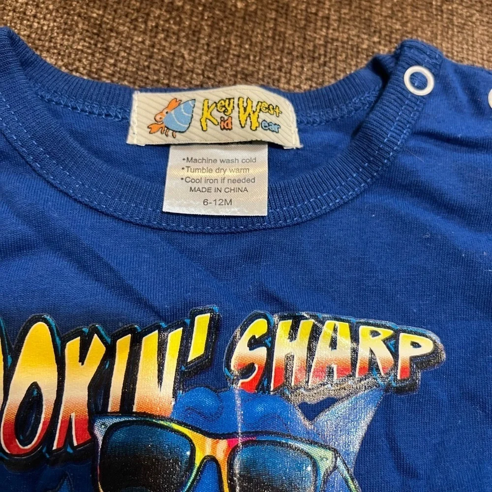 6 Months Baby Swim Set with Sea and Whale Design & NWT Shark T-shirt